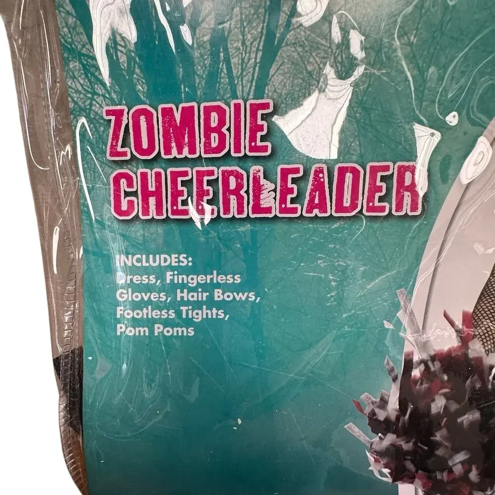 Spirit Halloween Girl’s Zombie Cheerleader Costume Size Small (4-6) - Picture 2 of 8